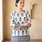 Coco 2-Piece Printed Lawn Kurta with Farshi Shalwar | Lubaba Luxury