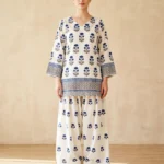 Coco 2-Piece Printed Lawn Kurta with Farshi Shalwar | Lubaba Luxury