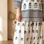 Coco 2-Piece Printed Lawn Kurta with Farshi Shalwar | Lubaba Luxury