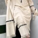 Aive 3PC White Viscose Sleeve Embroidery Detail