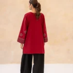 Muhabbat 2Pc Formal Ready-to-Wear Dress Red Black Embroidery Detail