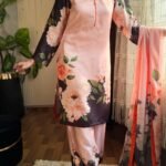 Premium China Silk 3 Piece Floral Suit